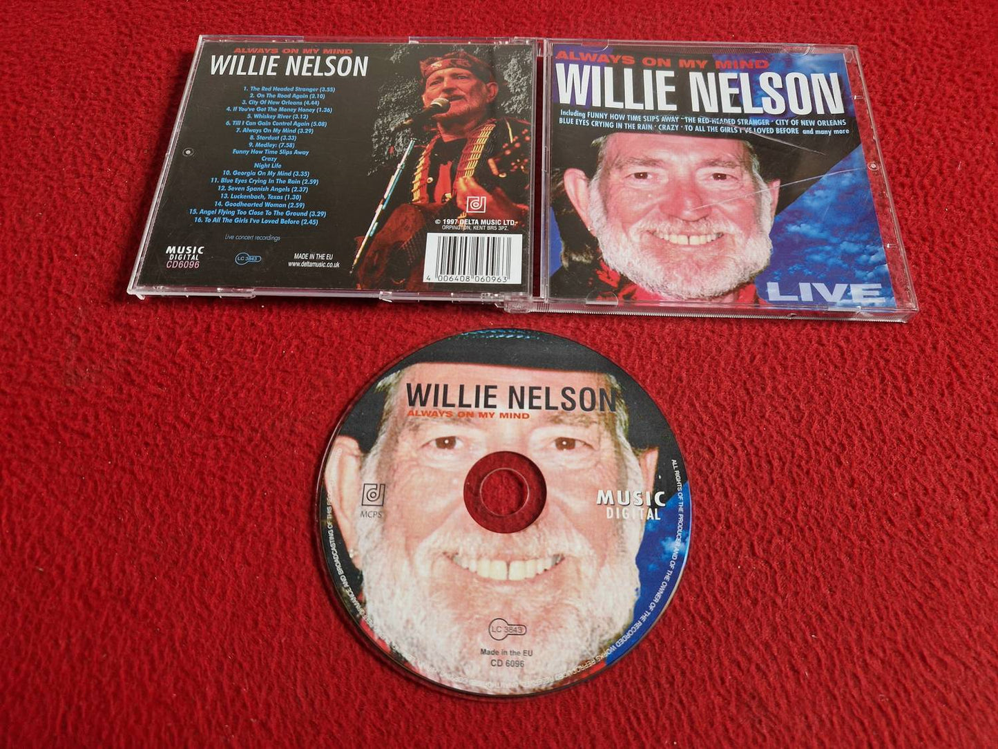 WILLIE NELSON ALWAYS ON MY MIND LIVE CD