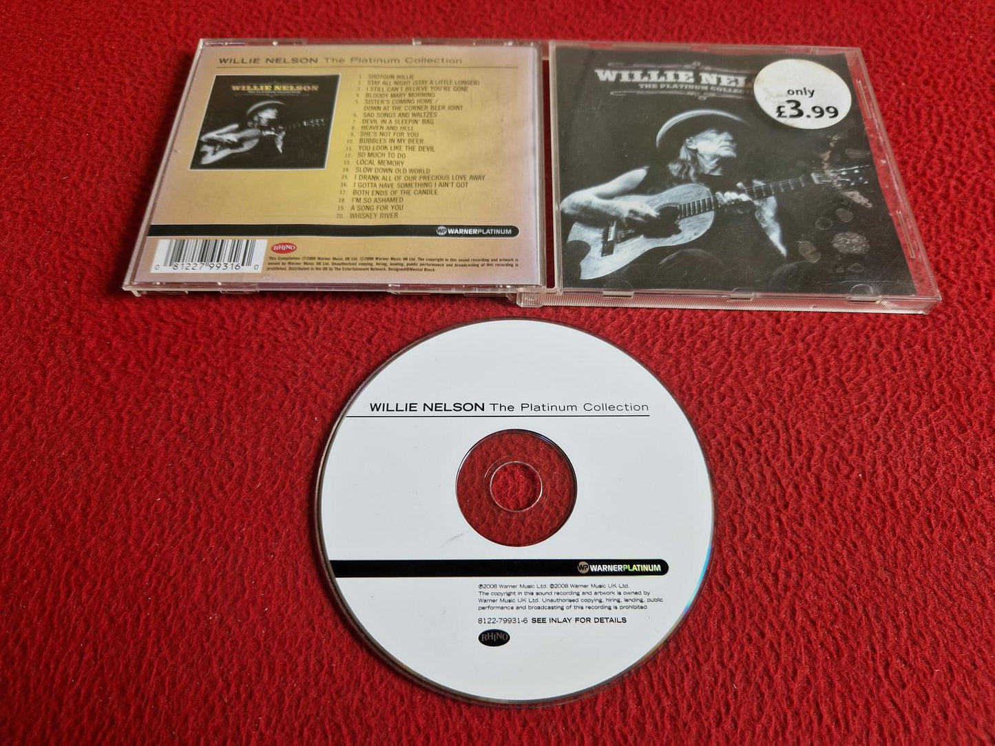 WILLIE NELSON THE PLATINUM COLLECTION CD