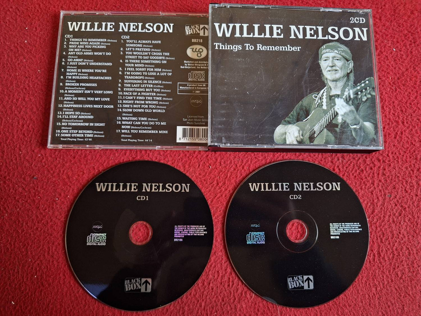 WILLIE NELSON THINGS TO REMEMBER CD BOX