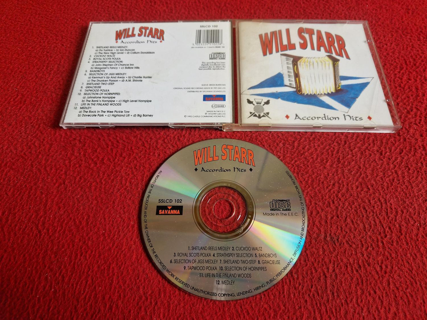 WILL STARR ACCORDION HITS CD