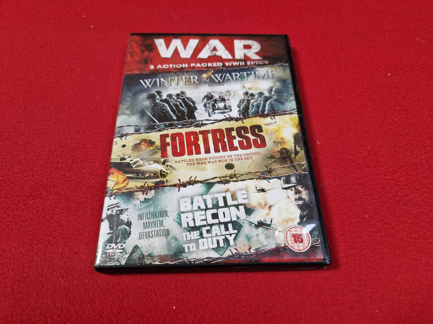 WINTER IN WARTIME / FORTRESS / BATTLE RECON THE CALL OF DUTY BOX till DVD