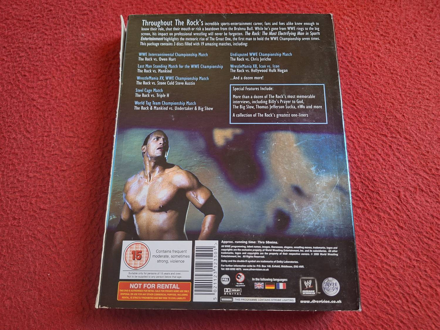 WRESTLING - WWE THE ROCK BOX DVD