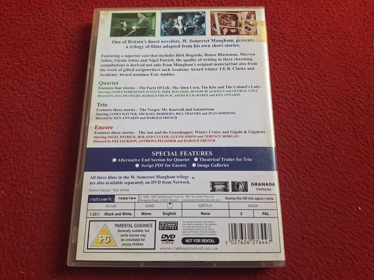 W. SOMERSET MAUGHAM - QUARTET / TRIO / ENCORE BOX DVD