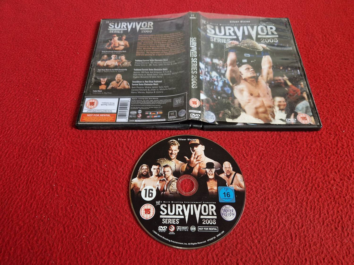 WWE SURVIVOR SERIES 2008 DVD