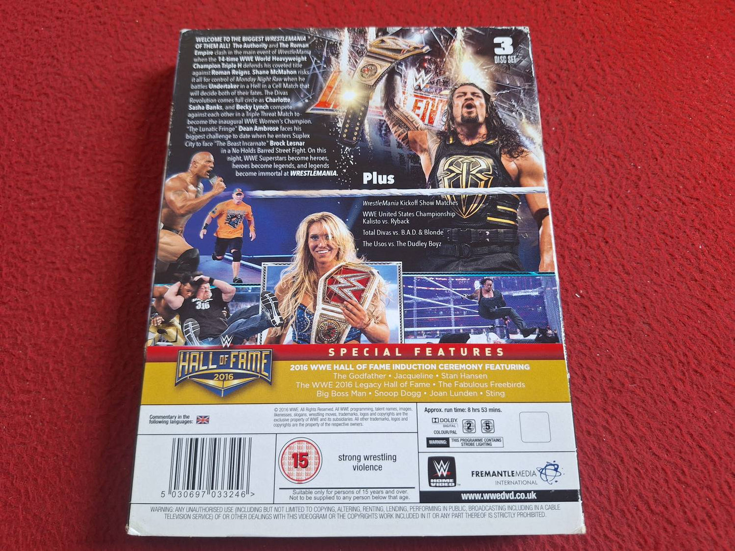 WWE WRESTLEMANIA 32 BOX DVD