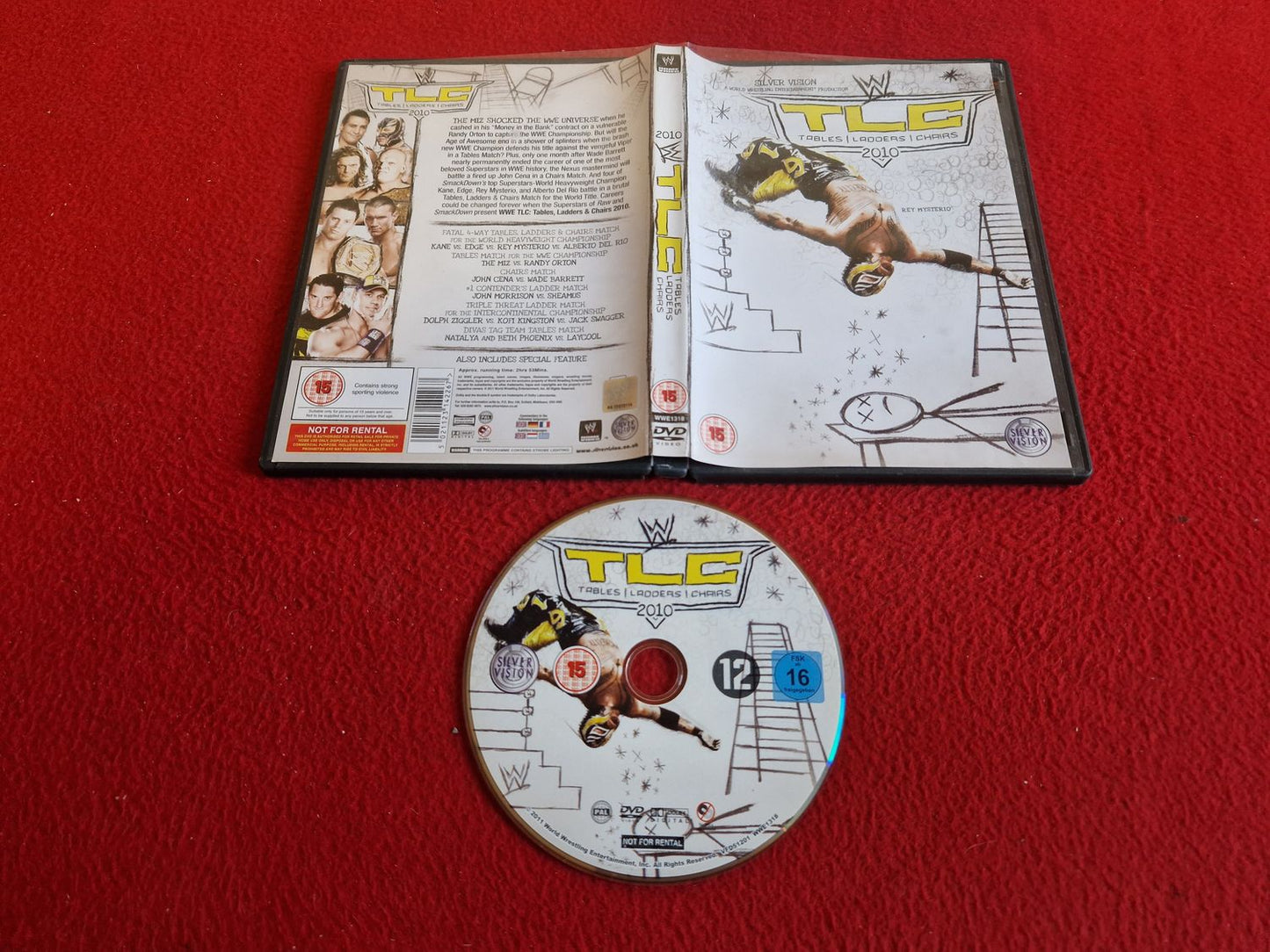 WWE WRESTLING TLC TABLES LADDERS CHAIRS 2010 DVD