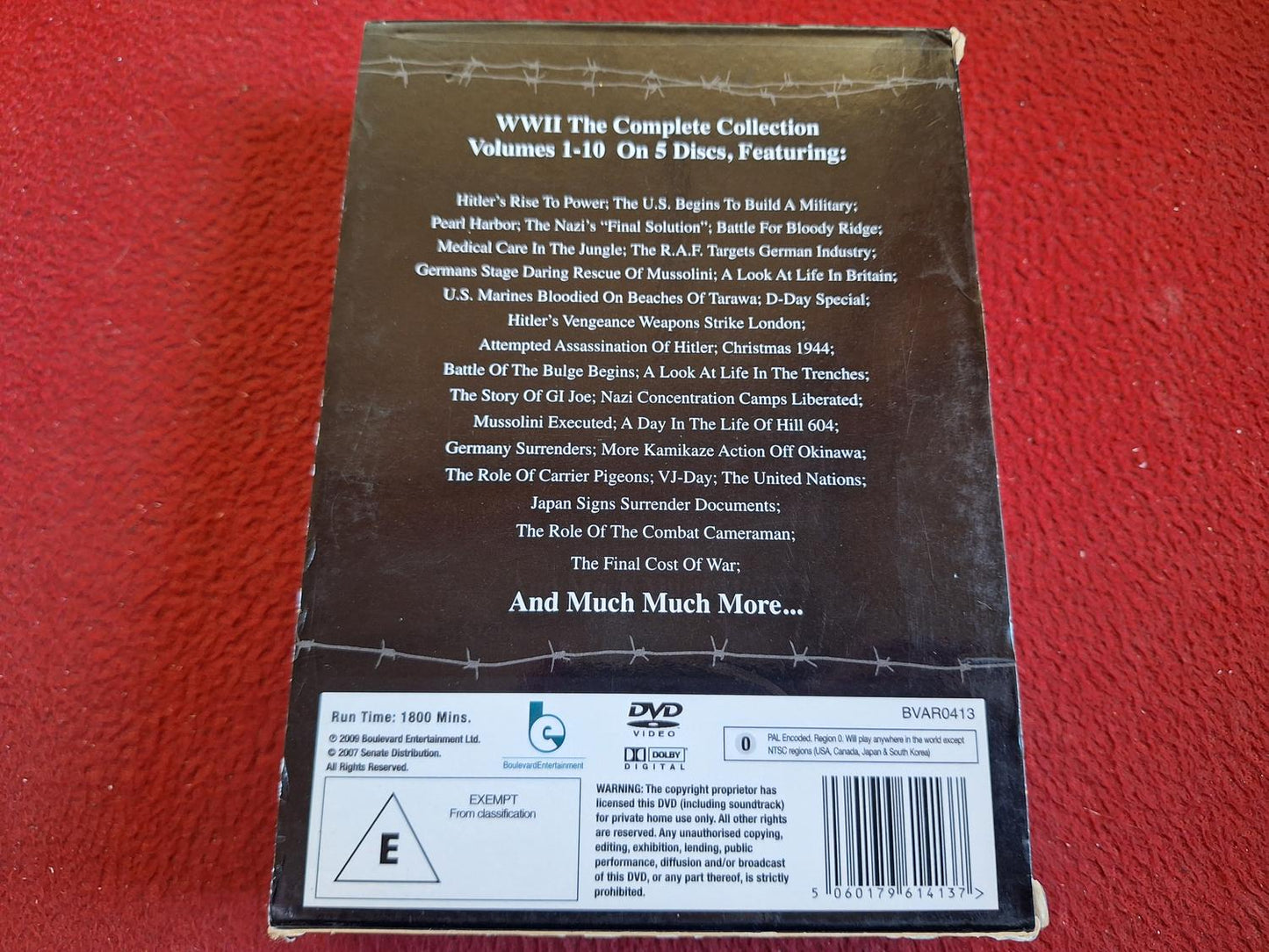 WWII THE COMPLETE COLLECTION VOLUMES 1 - 10 BOX DVD