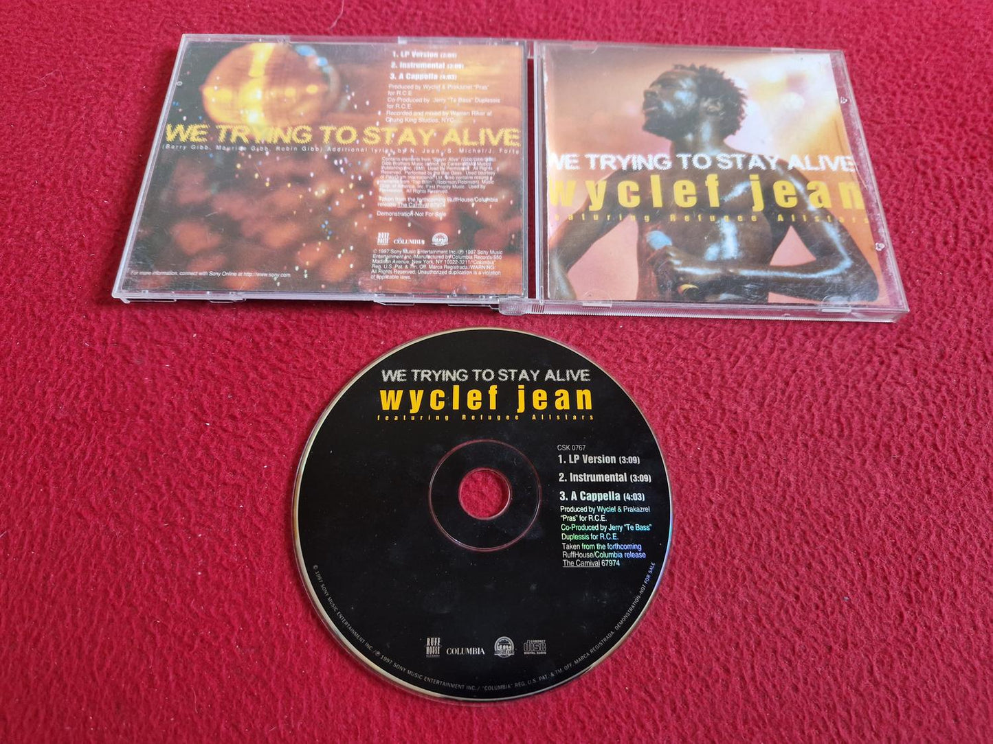 WYCLEF JEAN FEAT REFUGEE ALLSTARS WE TRYING TO STAY ALIVE CD