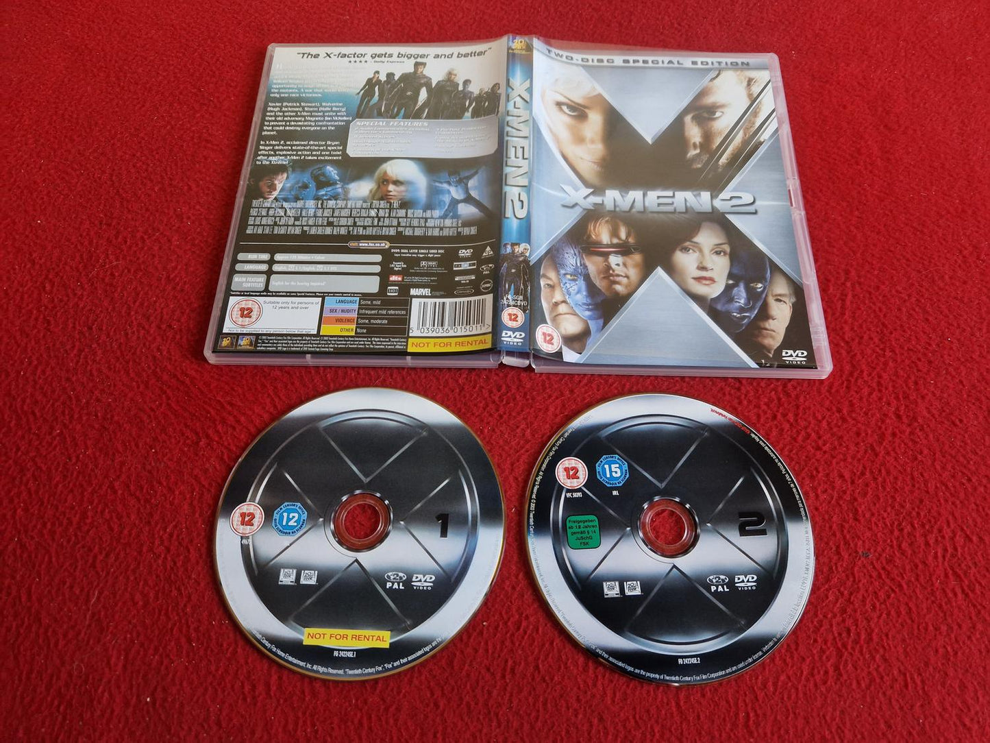 X-MEN 2 DVD