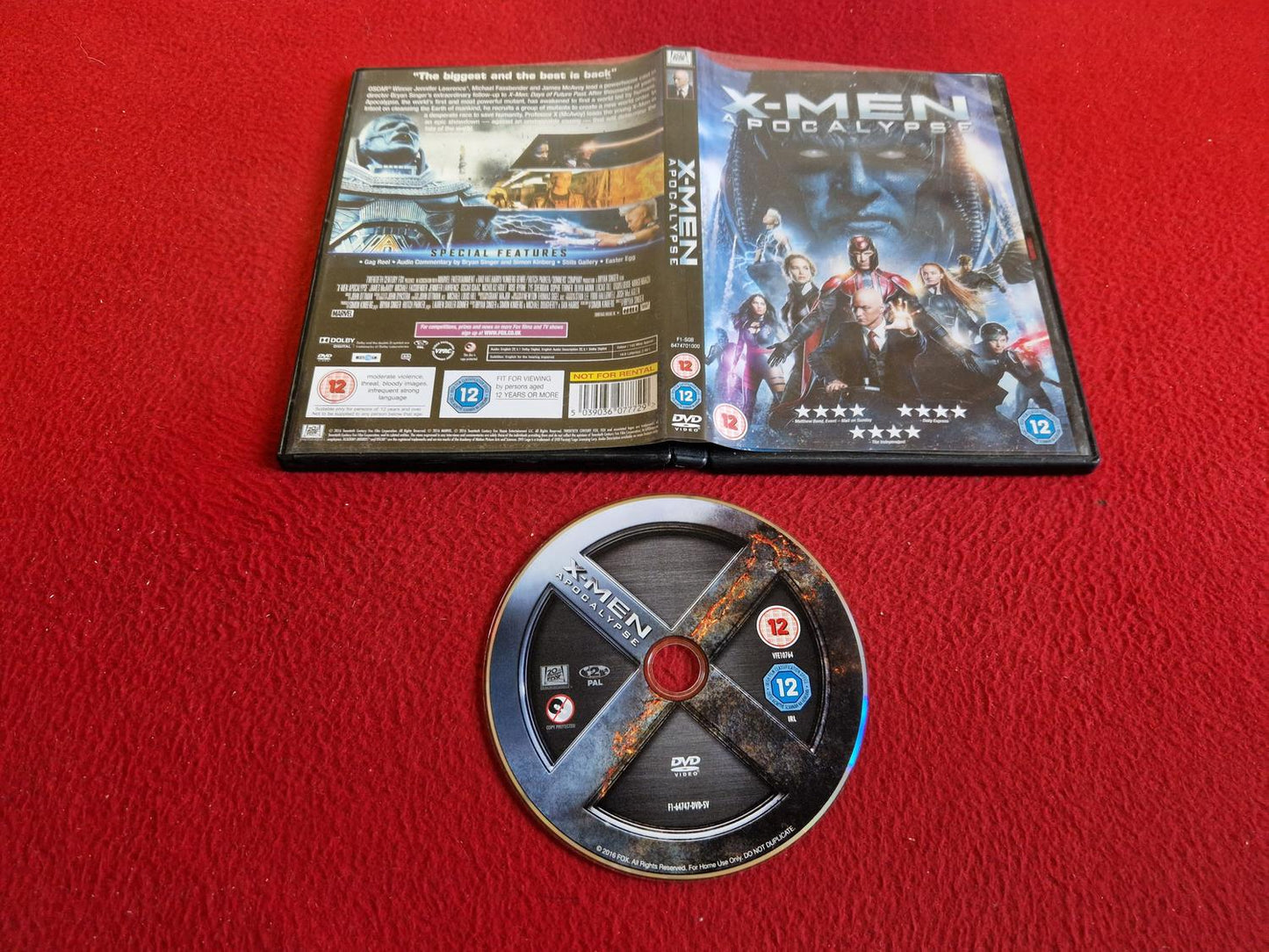 X-MEN: APOCALYPSE DVD