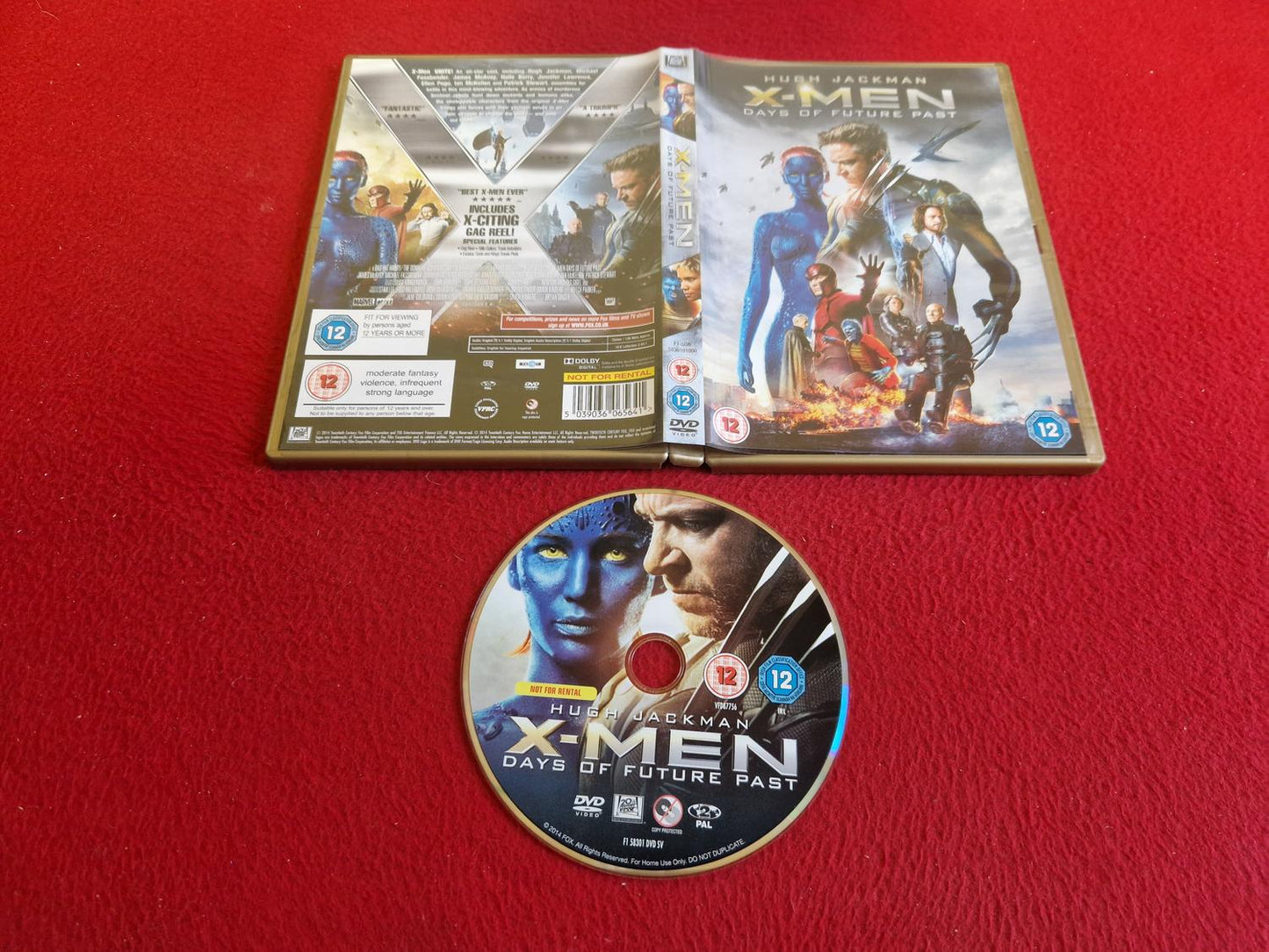 X-MEN DAYS OF FUTURE PAST DVD