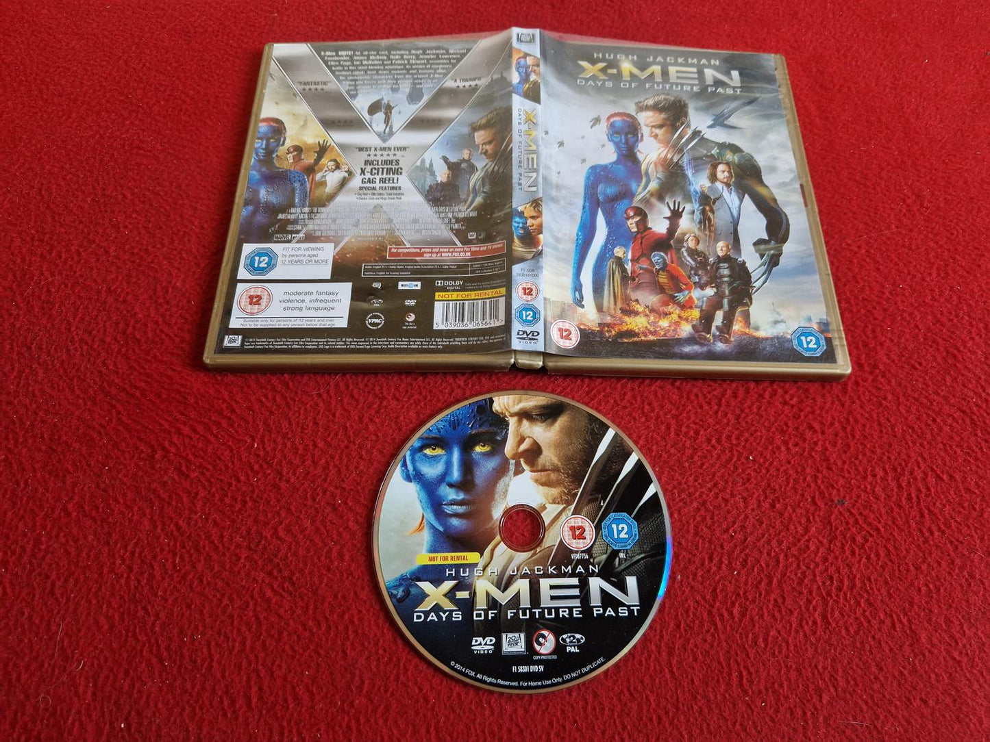 X-MEN DAYS OF FUTURE PAST DVD