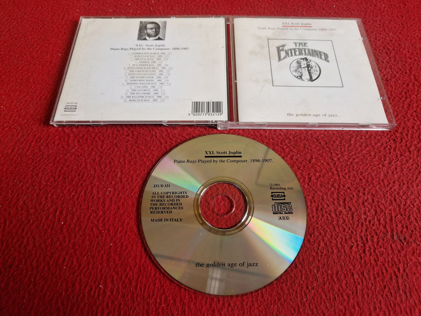 XXI SCOTT JOPLIN PIANO RAGS PLAYED BY THE COMPOSER 1896-1907 CD