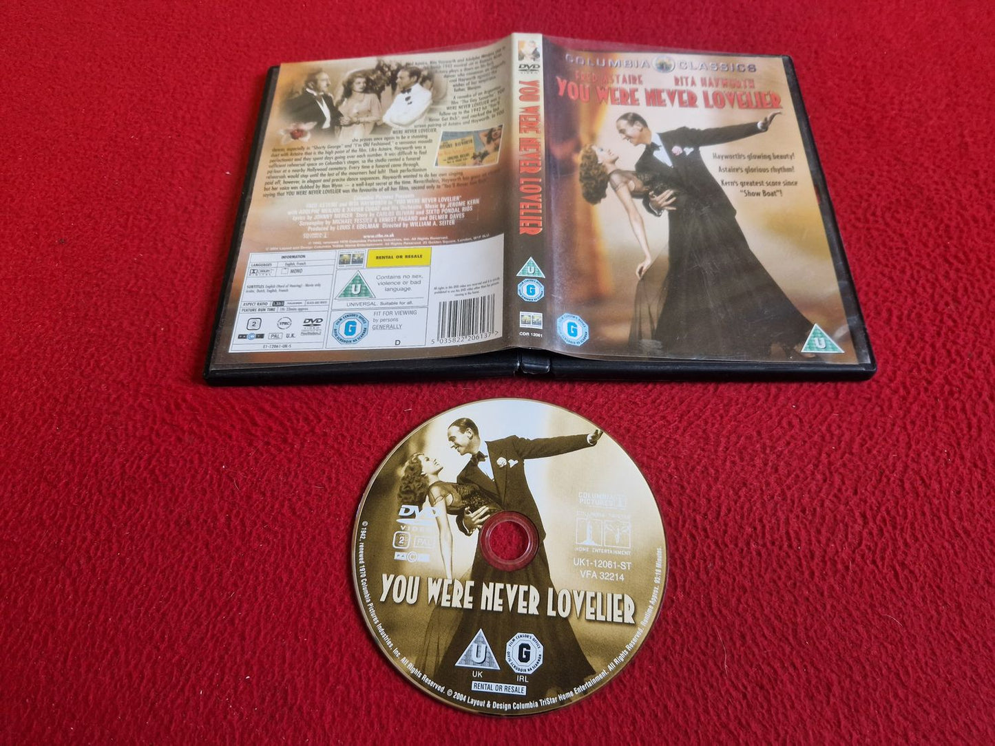 YOU WERE NEVER LOVELIER DVD
