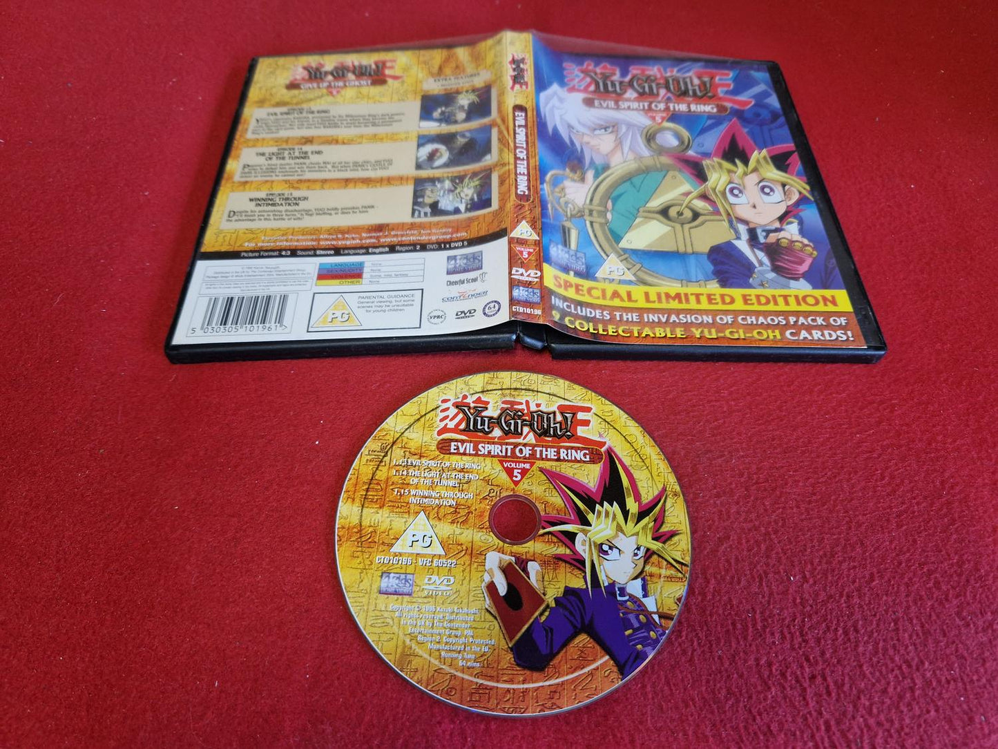 YU-GI-OH EVIL SPIRIT OF THE RING VOLUME 5 till DVD