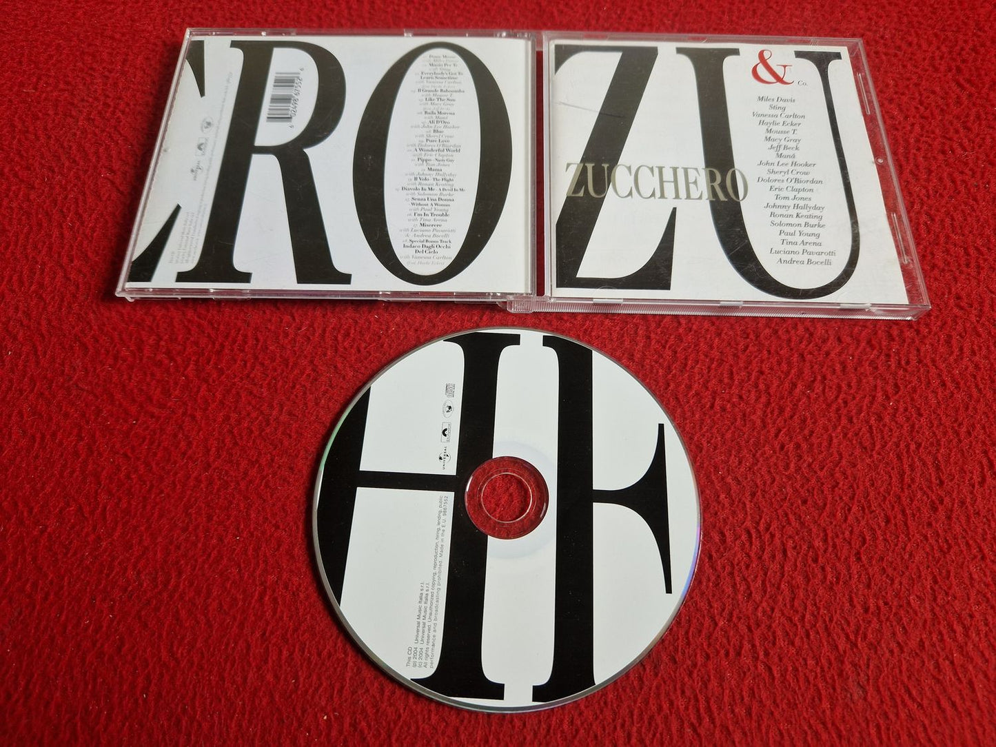 ZUCCHERO & CO - MILES DAVIS / STING / VANESSA CARLTON mfl CD
