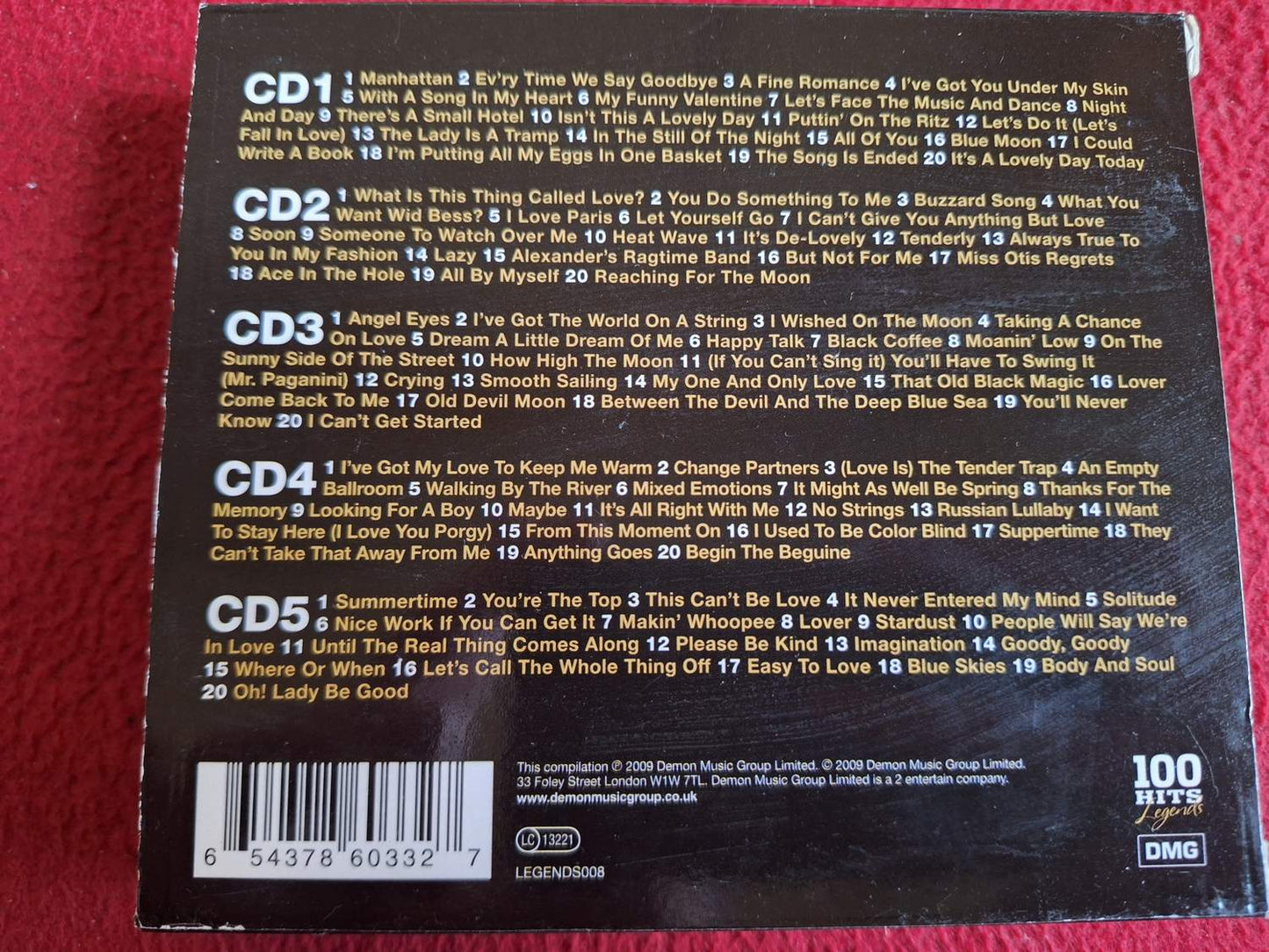 100 HITS LEGENDS ELLA FITZGERALD CD BOX