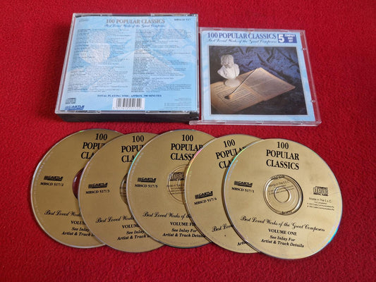 100 POPULAR CLASSICS BEST LOVED WORKS OF THE GREAT COMPOSERS CD BOX