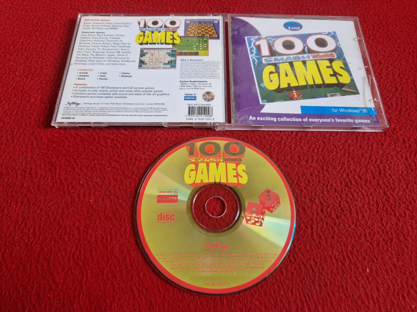 100 SMASH WINDOWS 95 GAMES till PC