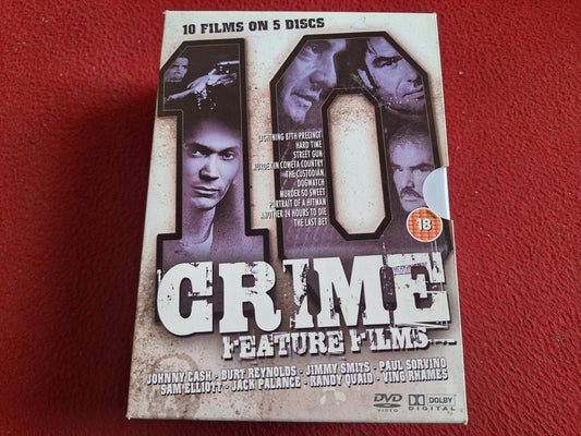 10 CRIME FEATURE FILMS - HARD TIME / THE LAST BET / DOGWATCH mfl BOX DVD