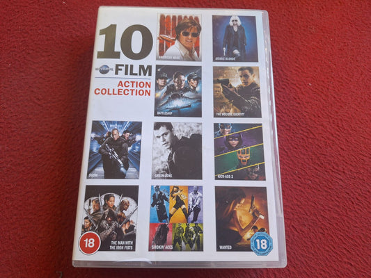 10 FILM ACTION COLL. - AMERICAN MADE / ATOMIC BLONDE / BATTLESHIP mfl BOX DVD