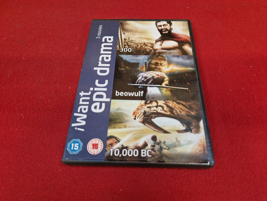 300 / BEOWULF / 10 000 BC BOX till DVD