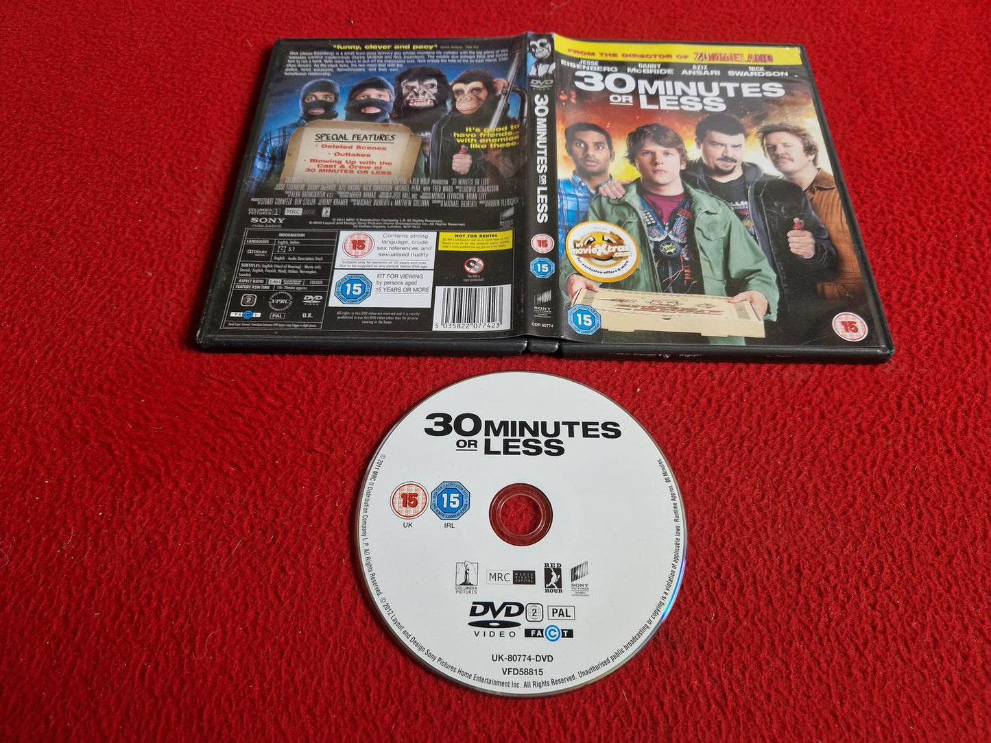 30 MINUTES OR LESS DVD