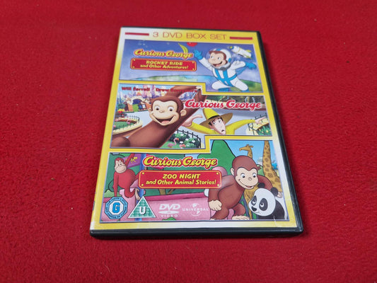 3X CURIOUS GEORGE BOX till DVD