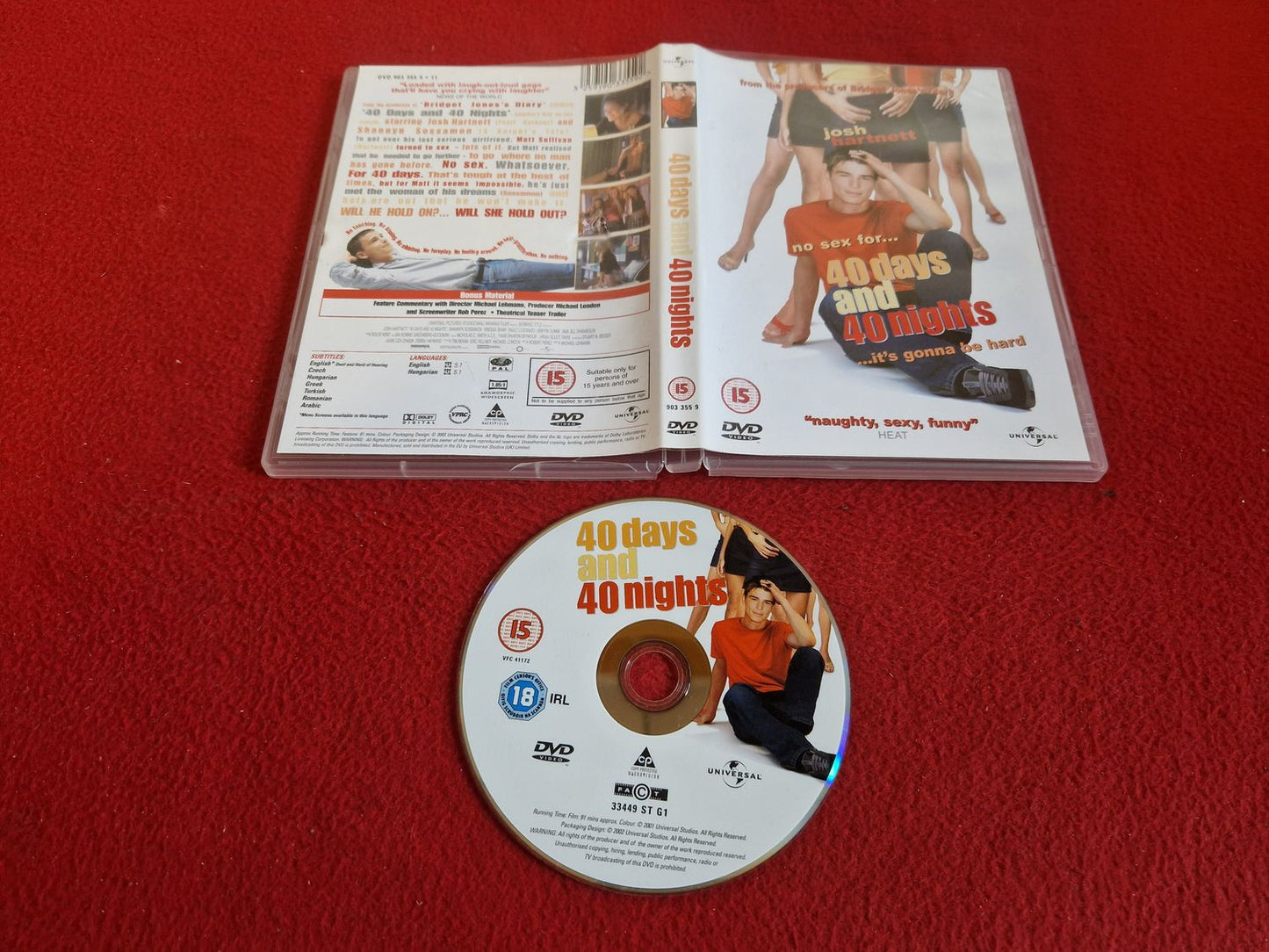 40 DAYS AND 40 NIGHTS DVD
