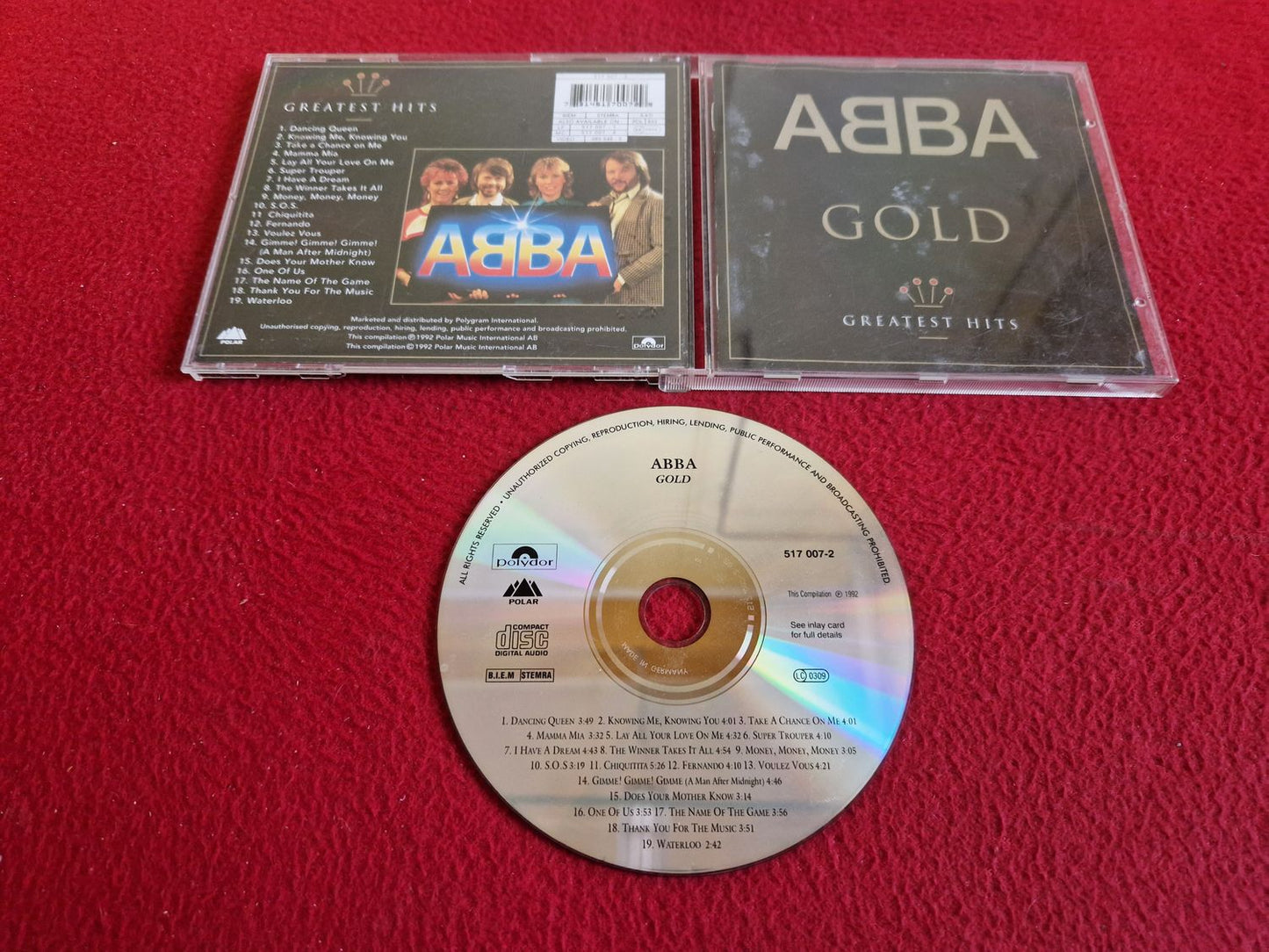 ABBA GOLD GREATEST HITS CD