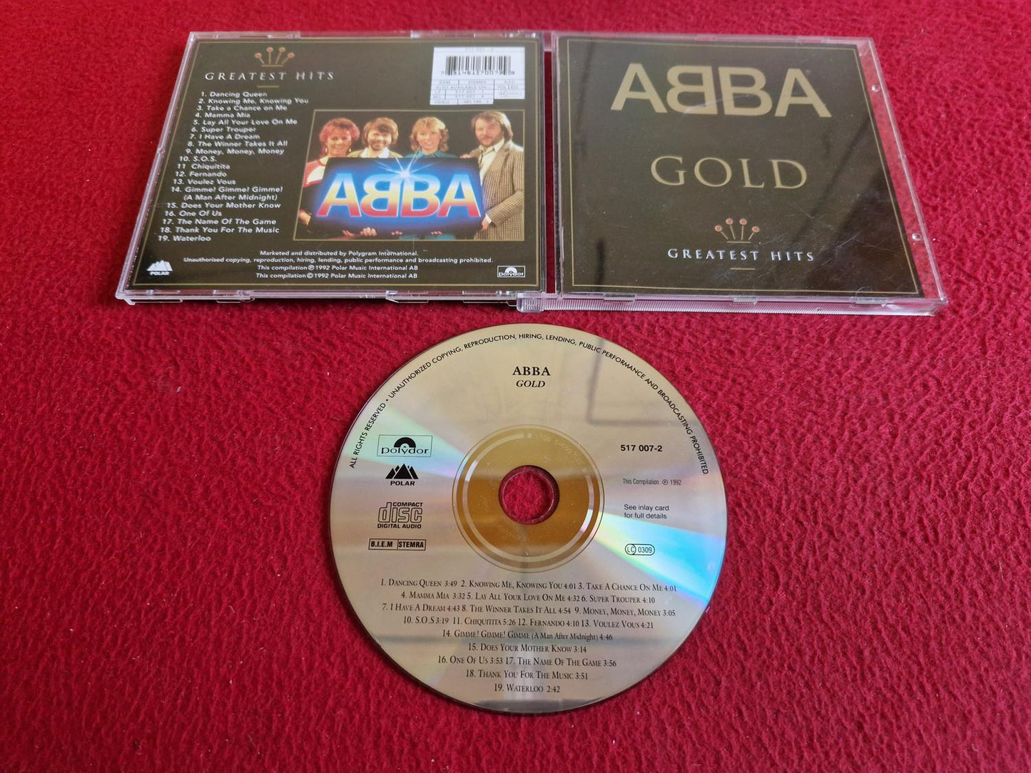 ABBA GOLD GREATEST HITS CD