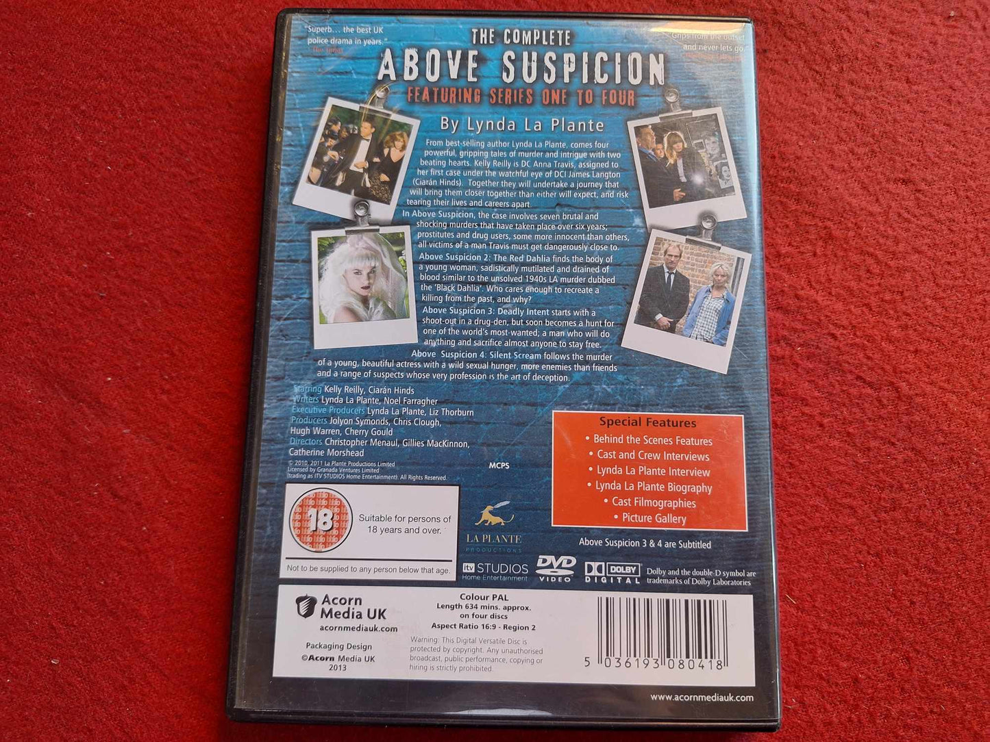 ABOVE SUSPICION SERIES 1 - 4 BOX DVD