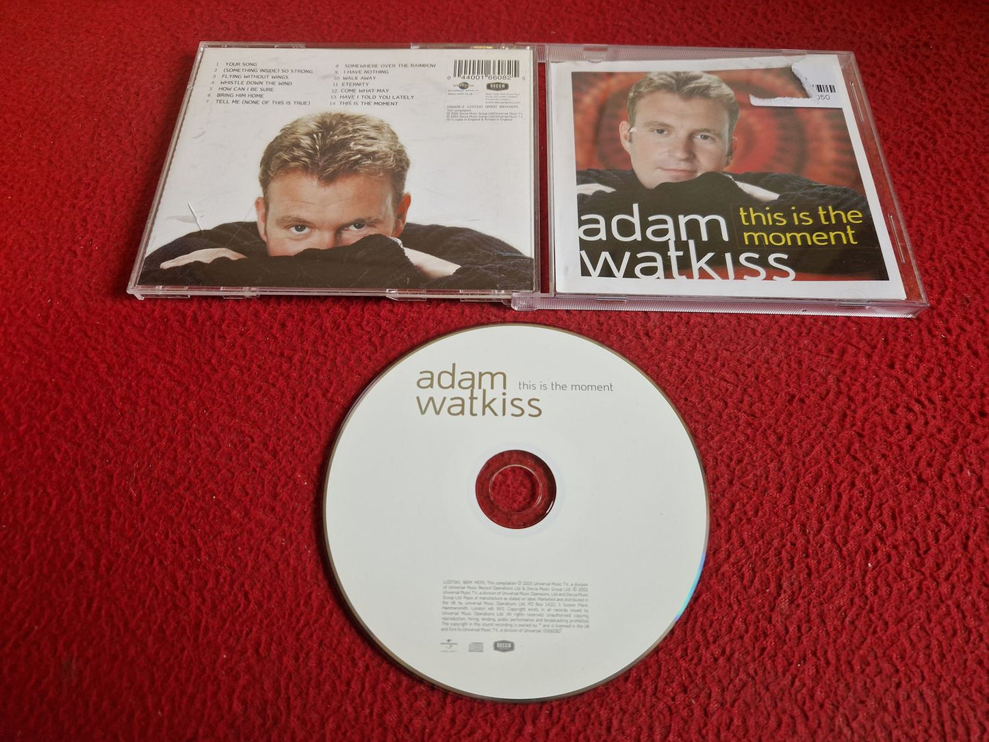 ADAM WATKISS THIS IS THE MOMENT CD