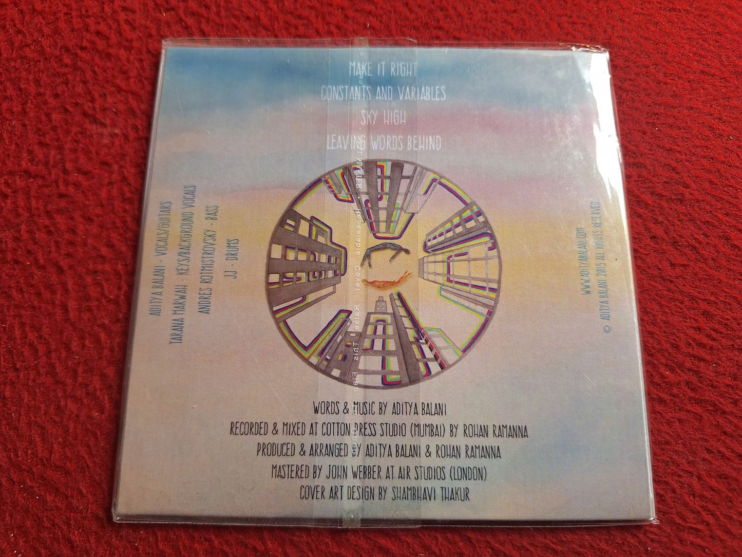 ADITYA BALANI CONSTANTS AND VARIABLES [ OÖPPNAD ] CD