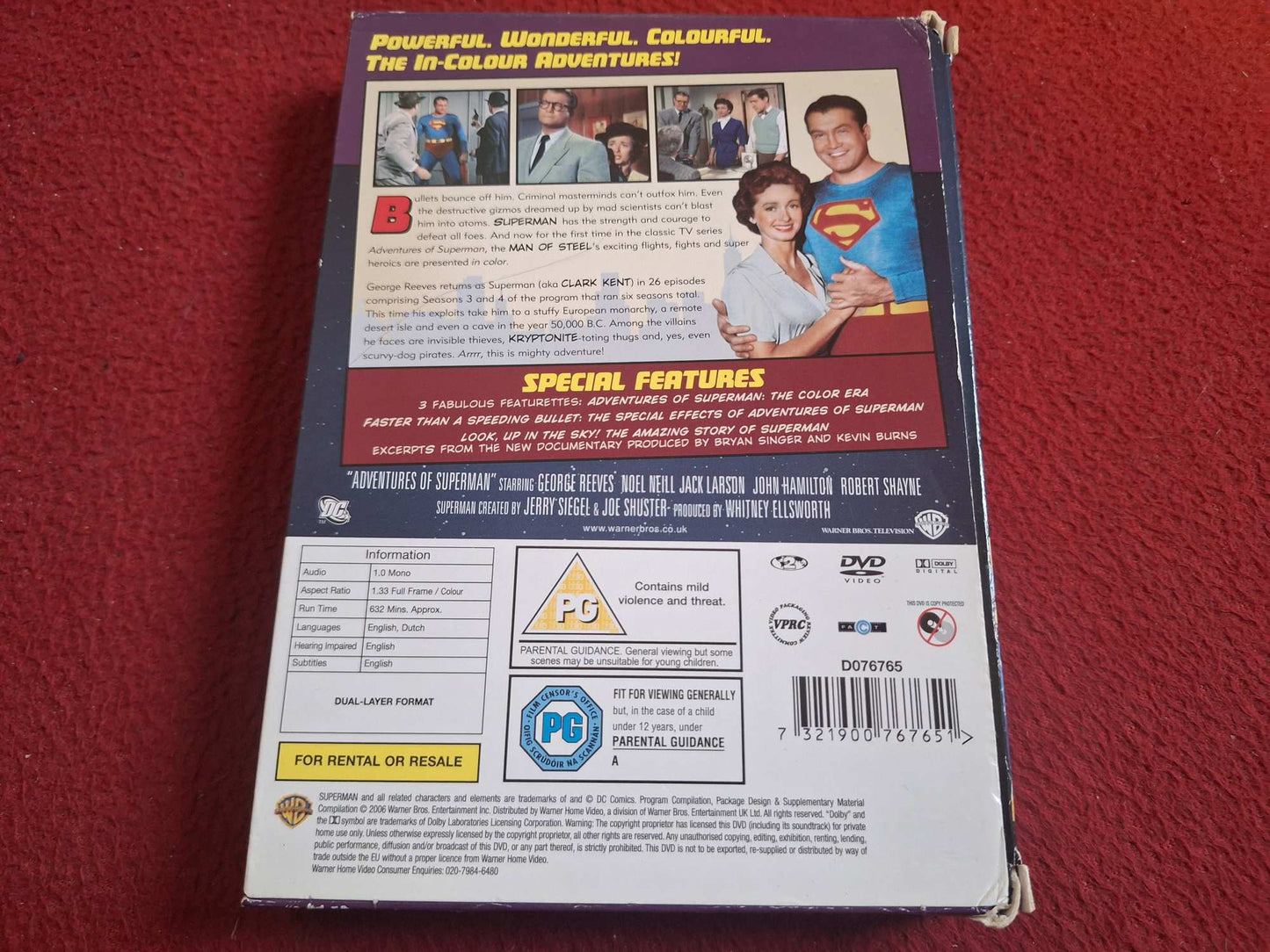 ADVENTURES OF SUPERMAN SEASONS 3 & 4 BOX DVD