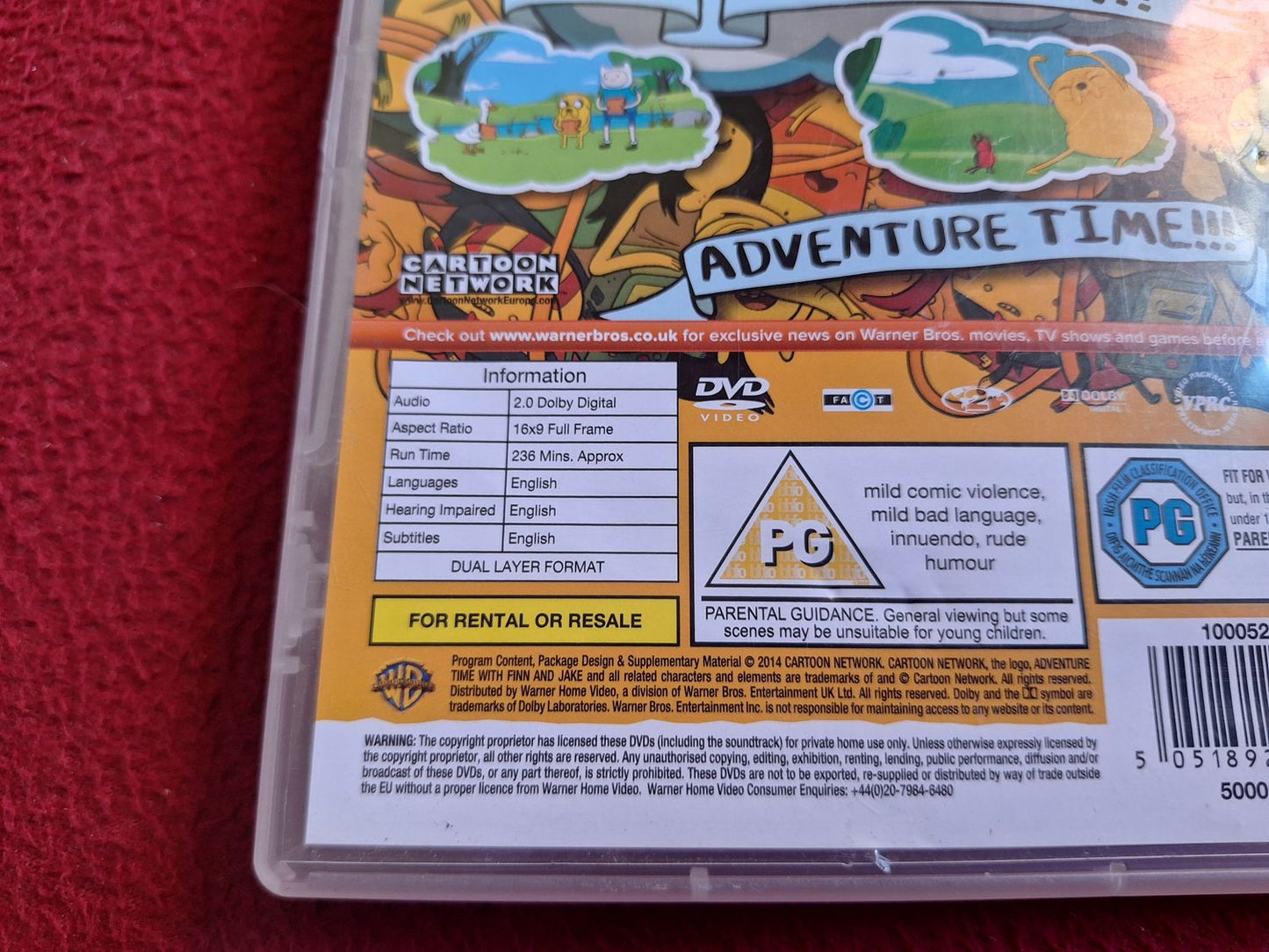 ADVENTURE TIME SEASON 2 BOX DVD