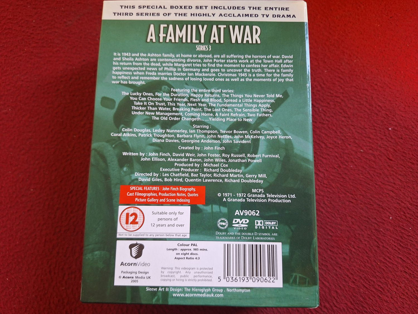 A FAMILY AT WAR SERIES 3 BOX DVD