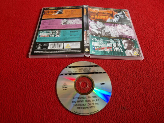 A FAREWELL TO ARMS / THE GROOM WORE SPURS / INDISCRETION OF AN AMERICAN WIFE DVD