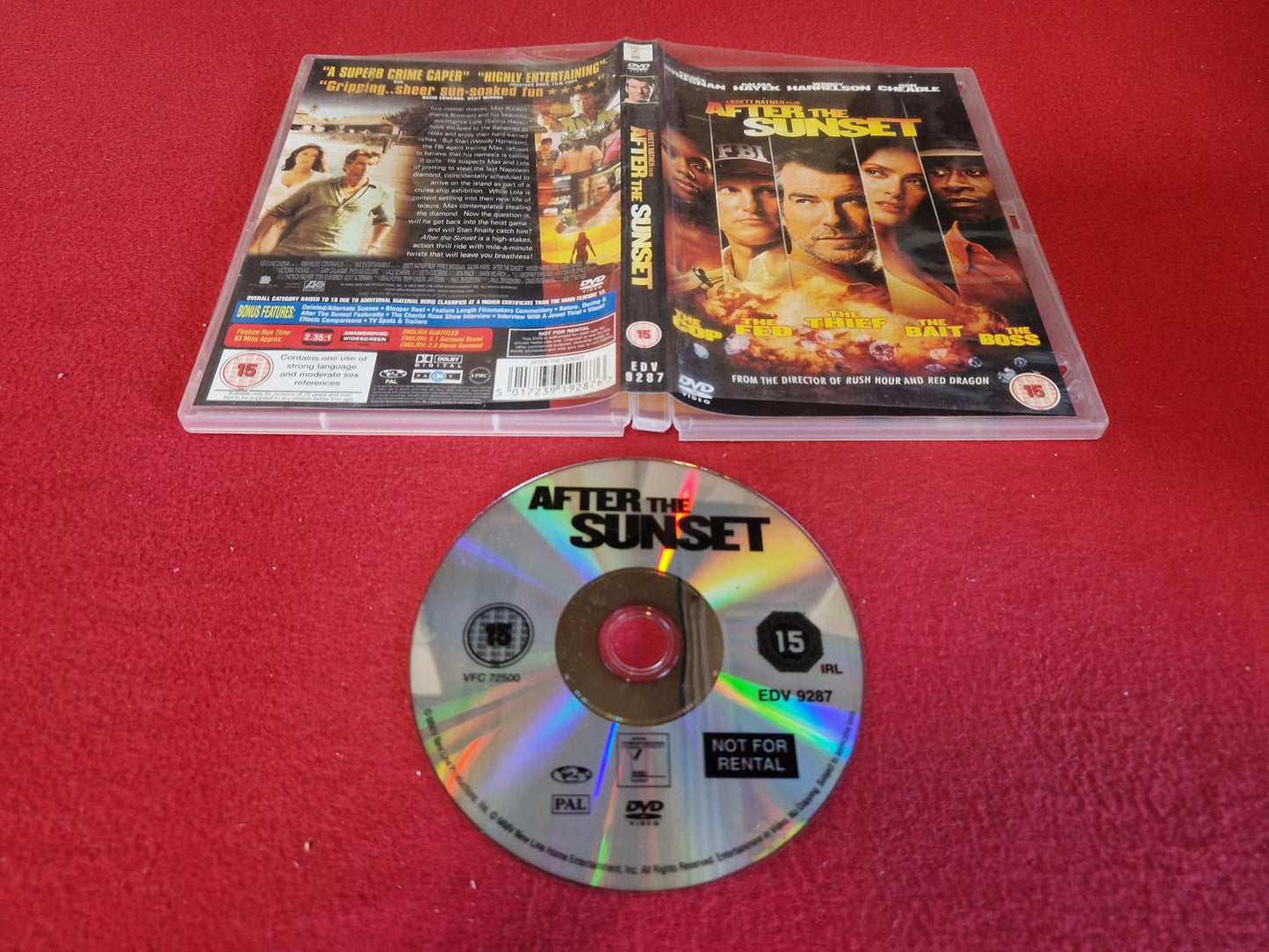 AFTER THE SUNSET till DVD