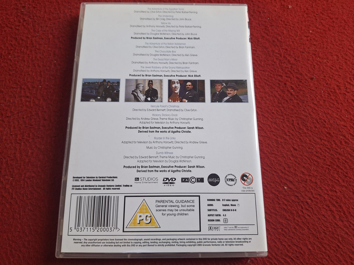 AGATHA CHRISTIE POIROT COLLECTION 4 BOX DVD