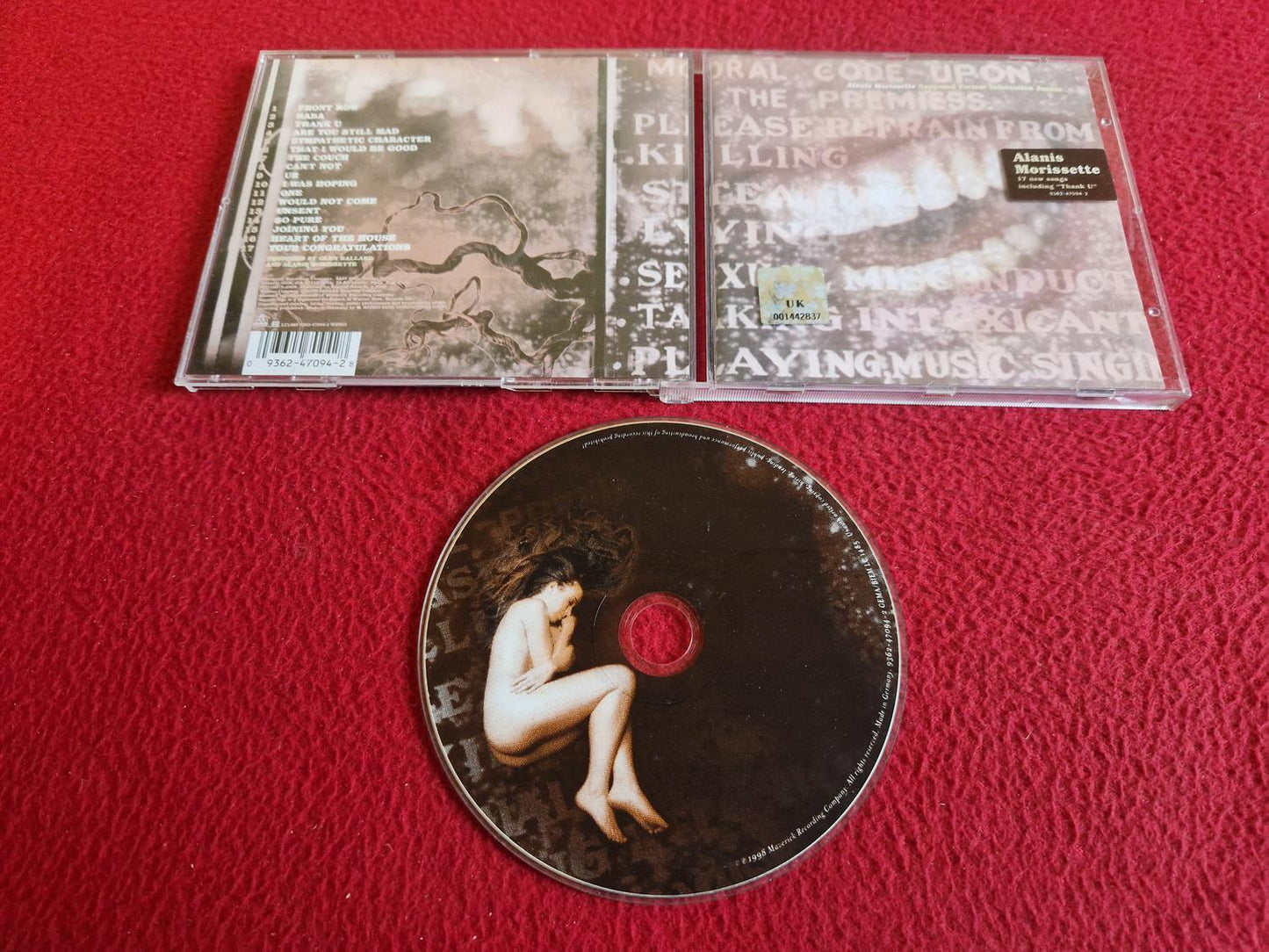 ALANIS MORISSETTE SUPPOSED FORMER INFATUATION JUNKIE CD