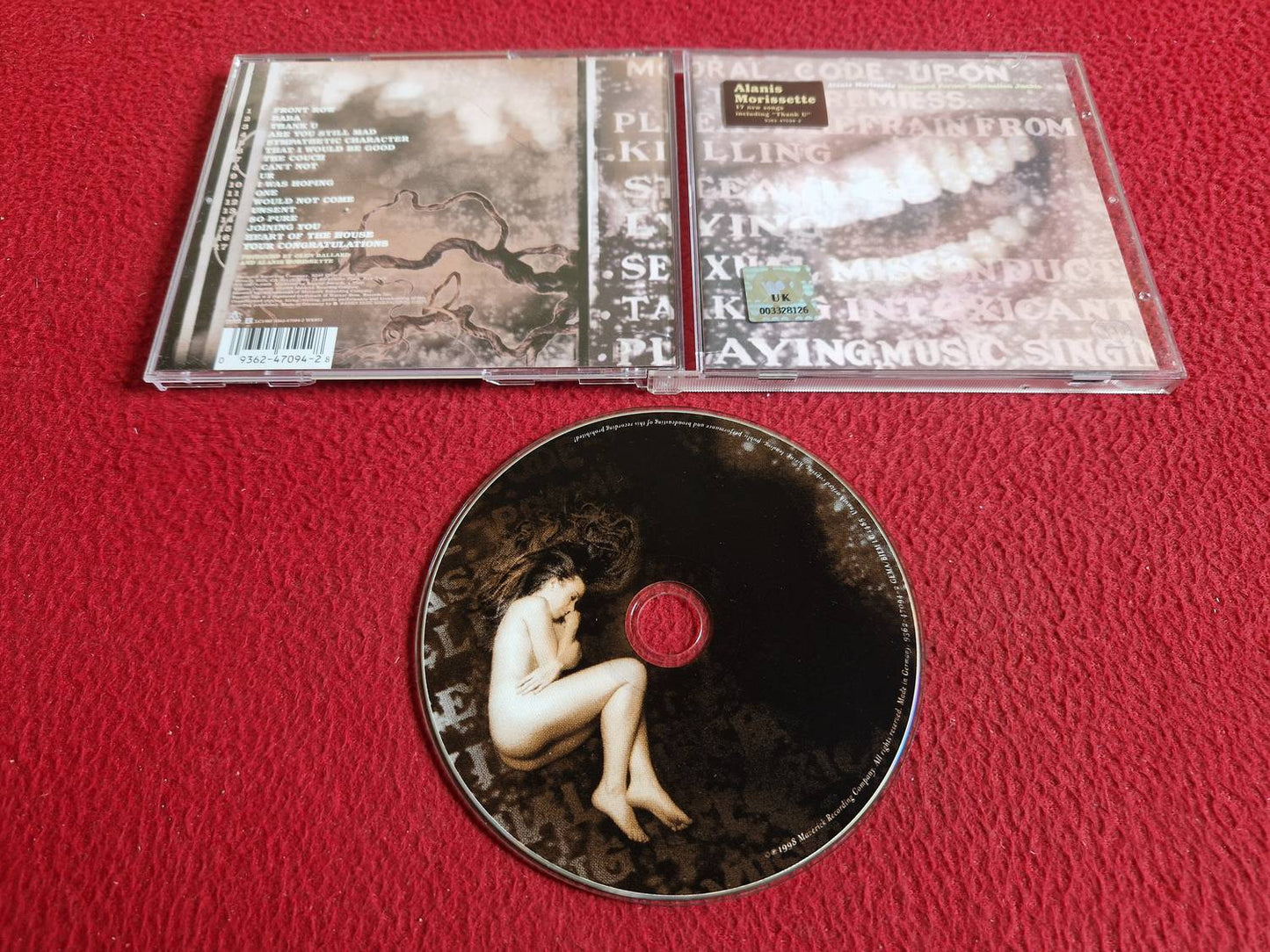 ALANIS MORISSETTE SUPPOSED FORMER INFATUATION JUNKIE CD