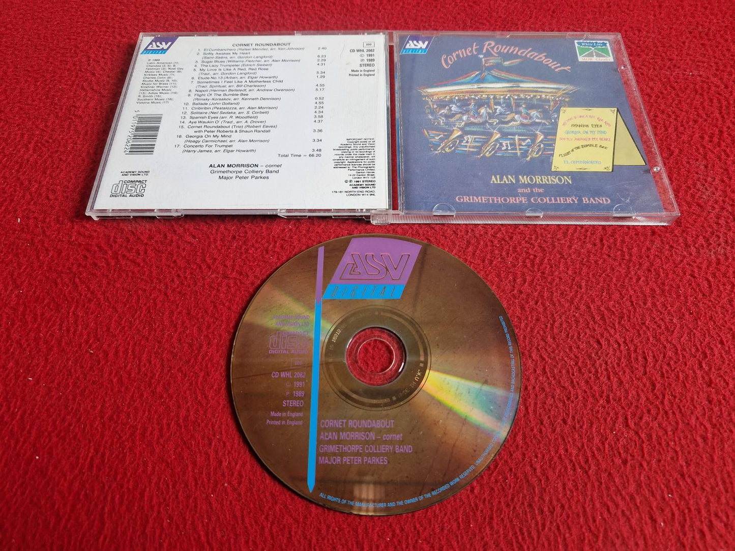 ALAN MORRISON AND THE GRIMETHORPE COLLIERY BAND CORNET ROUNDABOUT CD