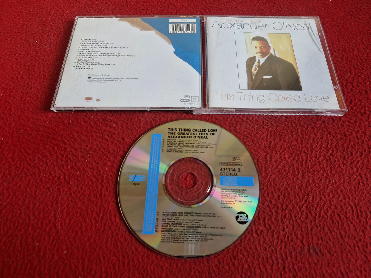 ALEXANDER O'NEAL THIS THING CALLED LOVE THE GREATEST HITS OF CD