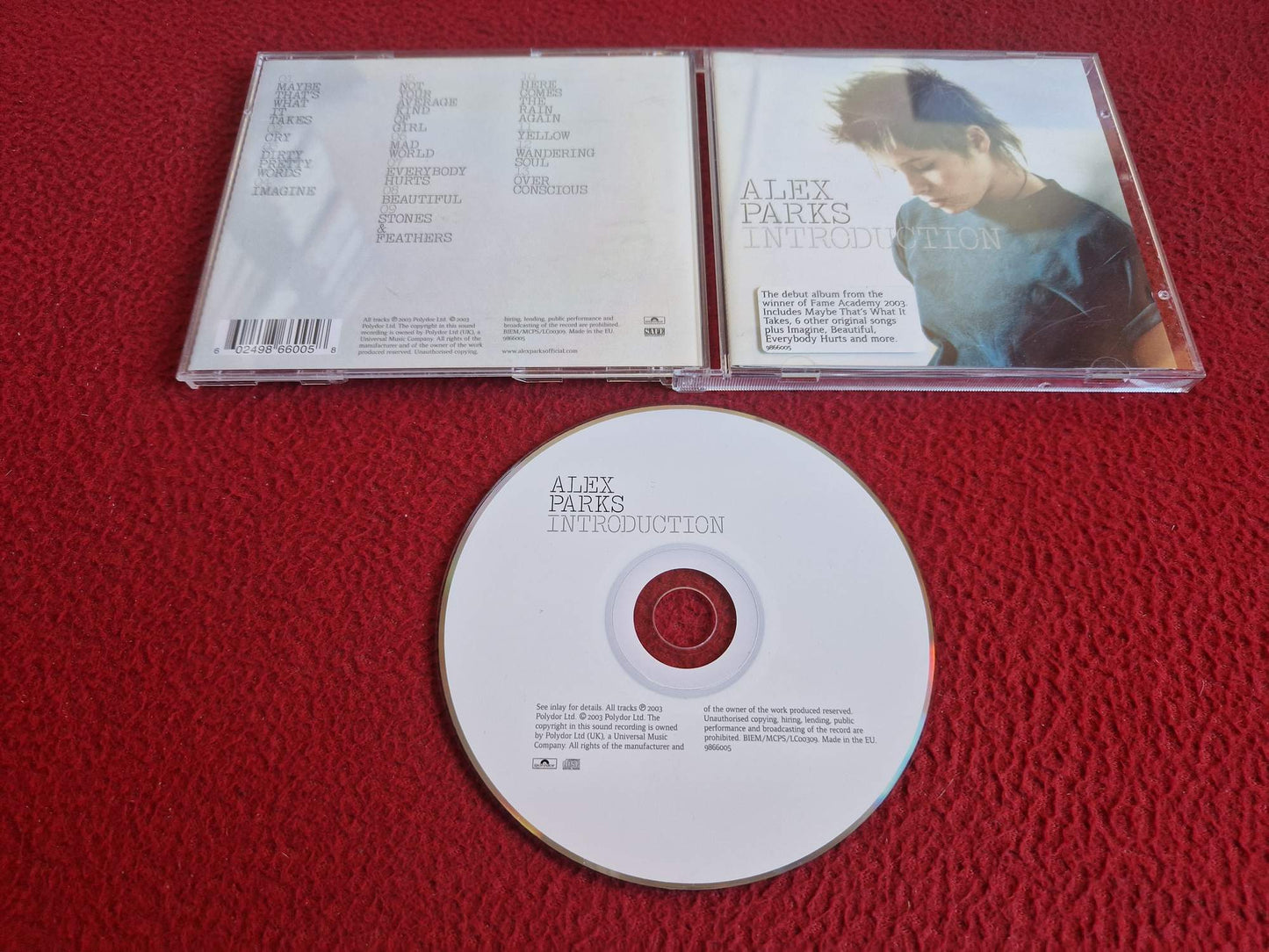 ALEX PARKS INTRODUCTION CD