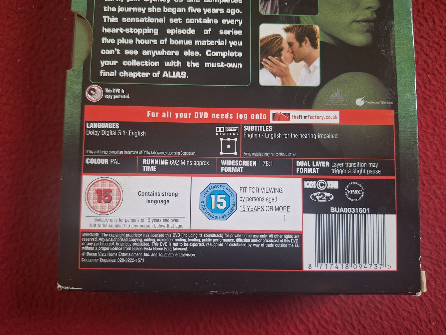 ALIAS SEASON 5 BOX DVD