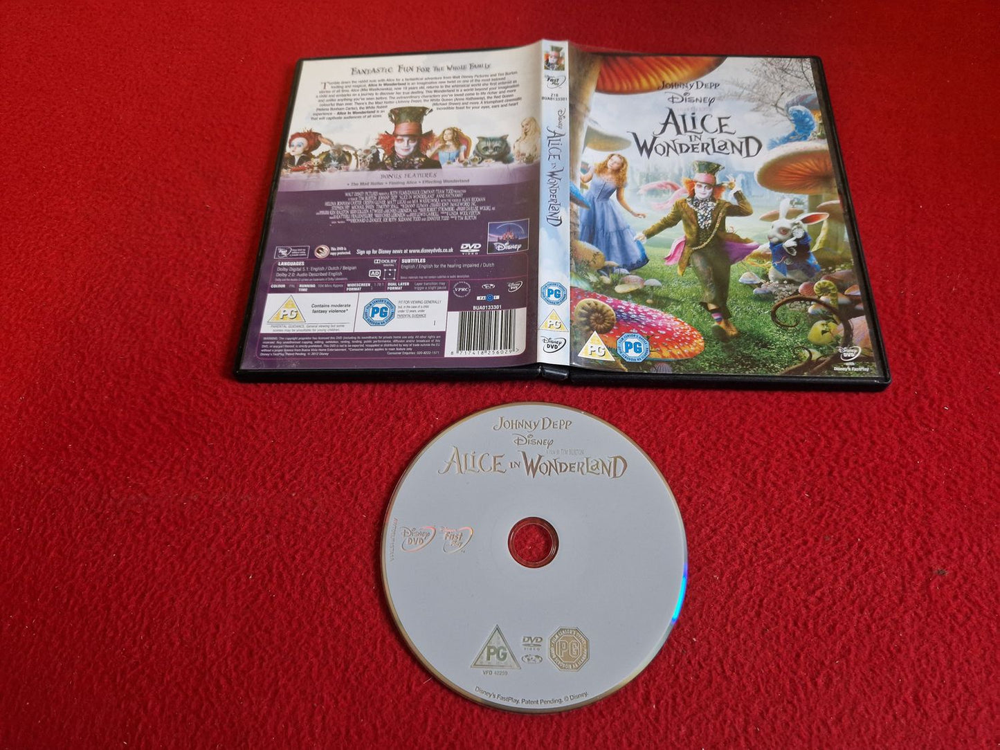 ALICE IN WONDERLAND DVD