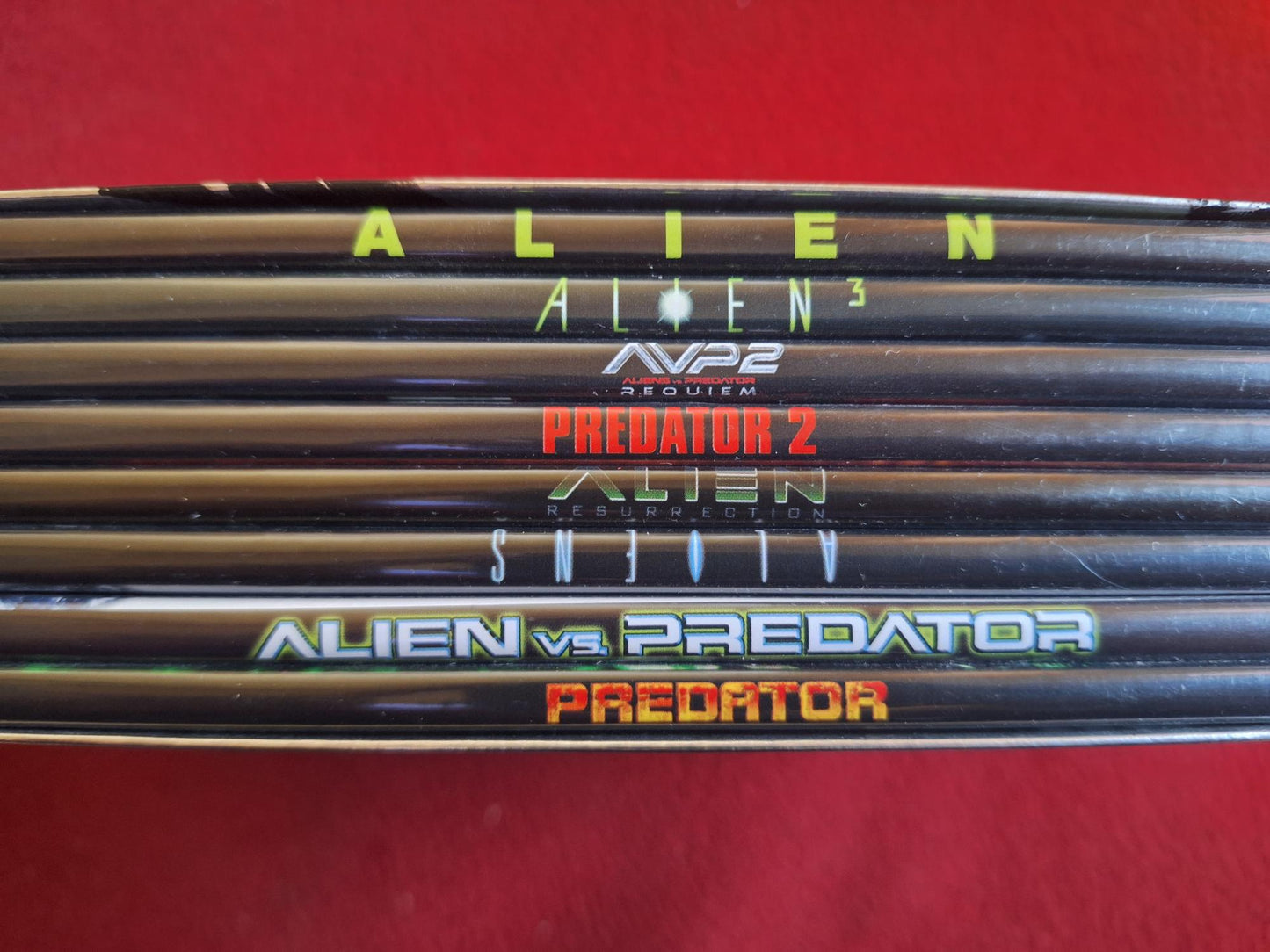 ALIEN PREDATOR TOTAL DESTRUCTION ALL 8 FILMS [ ENGELSK TEXT ] BOX DVD