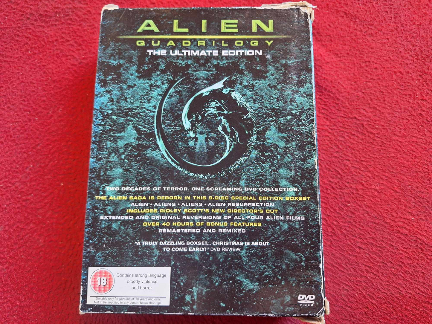 ALIEN QUADRILOGY - ALIEN / ALIENS / ALIEN 3 / ALIEN RESURRECTION BOX DVD