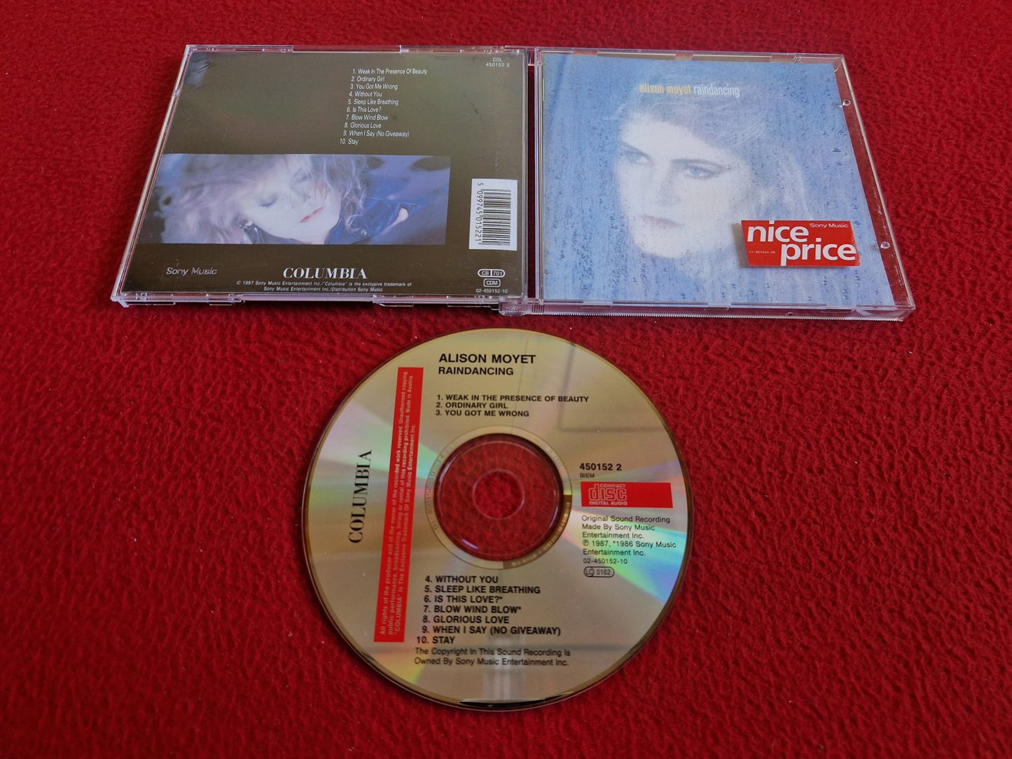 ALISON MOYET RAINDANCING CD